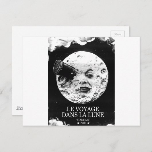 Carte Postale Le Voyage dans la Lune (Devant / Derrière)