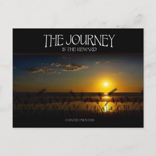 Carte Postale "Le voyage est la récompense" (Devant)