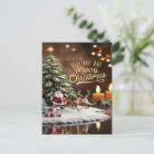 Carte Postale Le voyage magique de Noël du Père Noël (Debout devant)