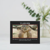 Carte Postale Le vrai sens du travail d'équipe (Debout devant)