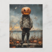 Carte Postale Le Wanderer à tête Citrouille (Devant)