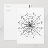 Carte Postale Le Web d'un simple araignée (Devant / Derrière)