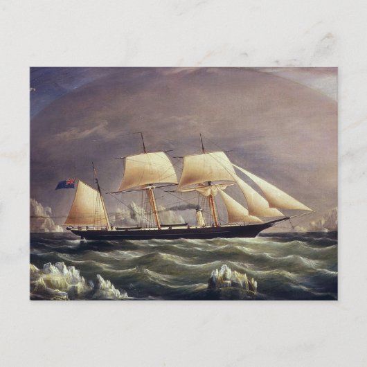 Carte Postale Le Yacht Fox 1900 (Devant)