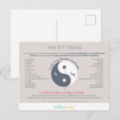 Carte Postale Le Yin et le Yang (Devant / Derrière)