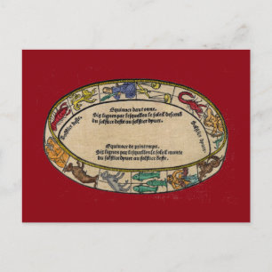 Carte Postale Le Zodiaque, 1496