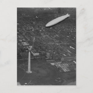 Carte Postale Le ZR3 de l'US Airship 'USS Los Angeles' survole