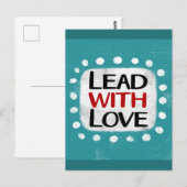 Carte postale Lead With Love (Devant / Derrière)