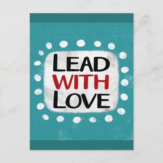 Carte postale Lead With Love (Devant)