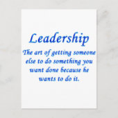 Carte Postale Leadership (Devant)