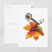 Carte Postale Leaf Blower Fall Costume (Devant / Derrière)