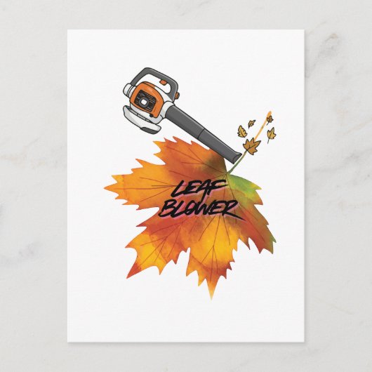 Carte Postale Leaf Blower Fall Costume (Devant)