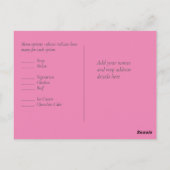 Carte Postale LeahG Budget Rose Glamor Girly Mariage (Dos)