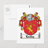 Carte Postale Leahy Family Crest (Devant / Derrière)