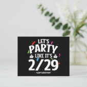 Carte Postale Leap Year Leap Day Party 29th Birthday (Debout devant)