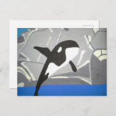 Carte Postale Leaping Whale (Devant / Derrière)