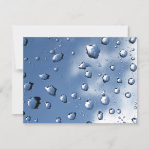 Carte Postale L'eau chute sur Spider Web contre Blue Sky