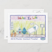 Carte Postale L'eau est la vie (Devant / Derrière)