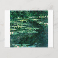 L'EAU MENSONNE EN ÉTANG VERT par Claude Monet