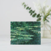 Carte Postale L'EAU MENSONNE EN ÉTANG VERT par Claude Monet (Debout devant)