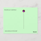 Carte Postale L'EAU MENSONNE EN ÉTANG VERT par Claude Monet (Dos)