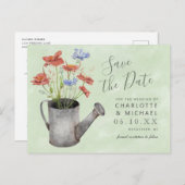 Carte Postale l'eau rustique fleur sauvage peut sauver la date p (Devant / Derrière)