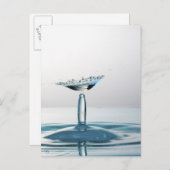 Carte Postale L'eau tombe en collision pour former un parapluie (Devant / Derrière)