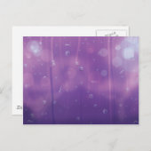 Carte Postale L'eau tombe sur une fenêtre. (Devant / Derrière)