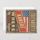 Carte Postale Leavenworth Kansas (Devant / Derrière)