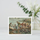 Carte Postale L'ébauche miraculeuse des poissons (bande dessinée (Debout devant)