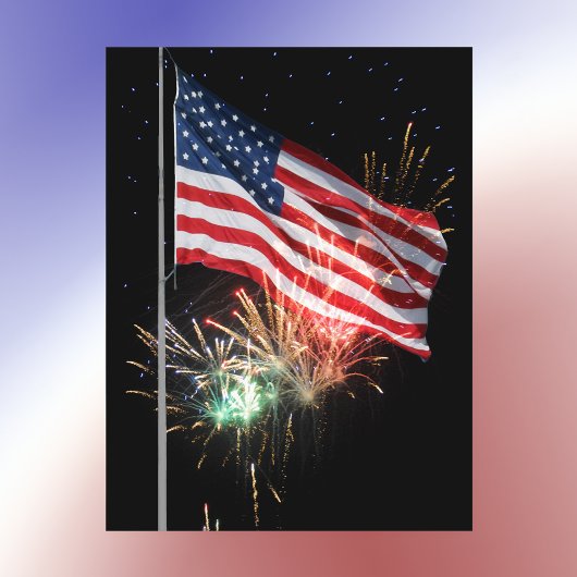 Carte Postale L'éblouissement rouge des roquettes