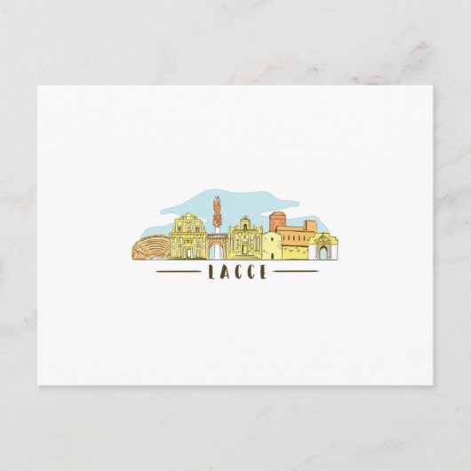 Carte Postale Lecce Skyline (Devant)