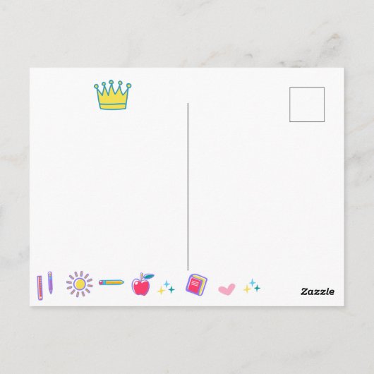 Carte Postale « L'école c'est cool, on va dominer » citations de (Dos)