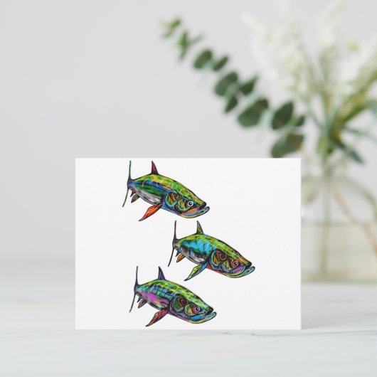 CARTE POSTALE L'ÉCOLE CONTINUE (Debout devant)