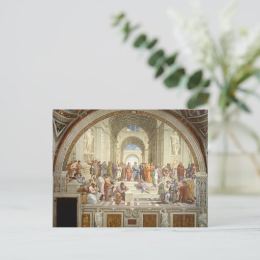 Carte Postale L'école d'Athènes de Raphaël (Debout devant)