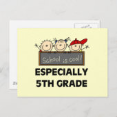 Carte Postale L'école de 5e année est des T-shirts et cadeaux Co (Devant / Derrière)