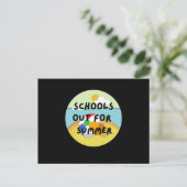 Carte Postale l'école est ouverte pour l'été (Debout devant)