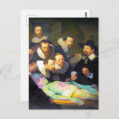 Carte Postale Leçon D'Anatomie Avec Peinture Alien Design Vertic (Devant / Derrière)