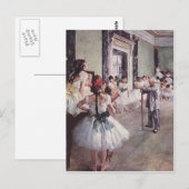 Carte Postale Leçon de ballet Edgar Degas (Devant / Derrière)