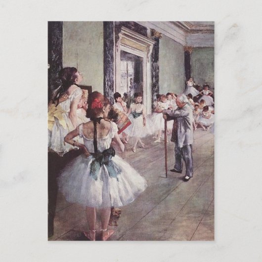 Carte Postale Leçon de ballet Edgar Degas (Devant)