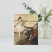 Carte Postale Leçon de danse - Edgar Degas (Debout devant)