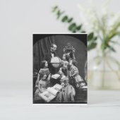 Carte Postale Leçon de géographie familiale ~ 1850 (Debout devant)