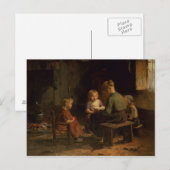 Carte Postale Leçon de lecture (Devant / Derrière)