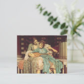 Carte Postale Leçon de musique par Lord Frederic Leighton (Debout devant)