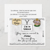 Carte Postale Leçon de voyage : Offrez-vous des temps de silence (Devant / Derrière)