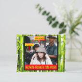 CARTE POSTALE LEÇON D'HISTOIRE POUR LES JEUNES AMÉRICAINS (Debout devant)