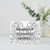 Carte Postale L'économie Bubble Up fonctionne (Debout devant)