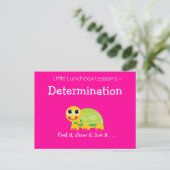Carte Postale Leçons de la petite boîte à lunch - Détermination (Debout devant)