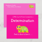 Carte Postale Leçons de la petite boîte à lunch - Détermination (Devant / Derrière)