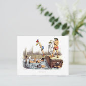 Carte Postale Leçons de natation (Debout devant)