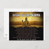 Carte Postale Leçons de Time_Karma (Devant / Derrière)